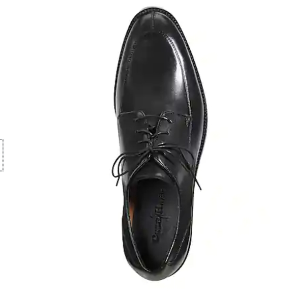 Cole Haan Lenox Hill Split-Toe Black Smooth Polished Leather Lace-Up Oxfords - Picture 2 of 14